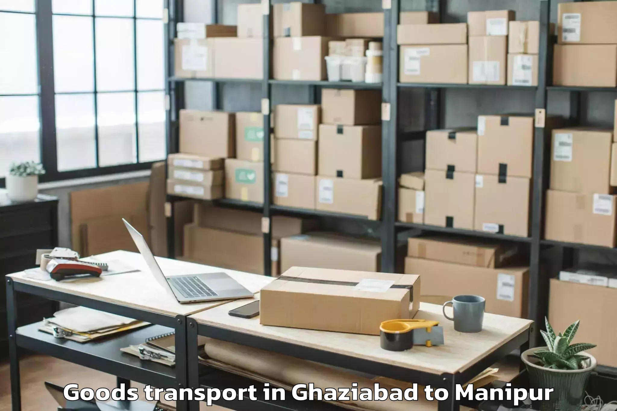 Book Ghaziabad to Manipur International Universi Goods Transport Online